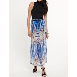 NWOT Kendall and Kylie Blue long skirt